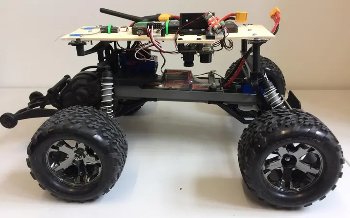Autonomous ground rover with cameras generating video datasets