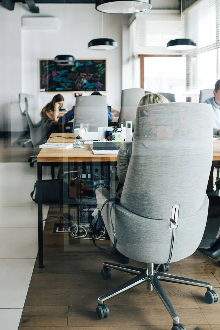 Open office where the MerkleBot team works